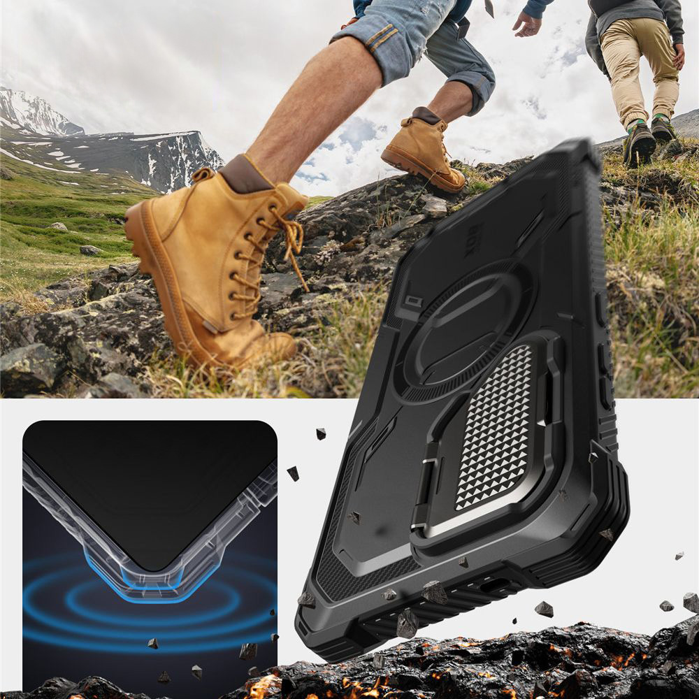 Etui pancerne Supcase i-Blason Armorbox Mag do Galaxy S25 Ultra, czarne